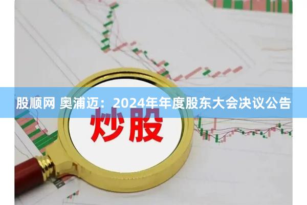 股顺网 奥浦迈：2024年年度股东大会决议公告