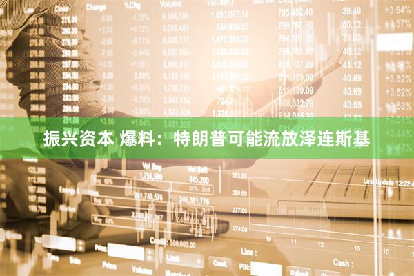 振兴资本 爆料：特朗普可能流放泽连斯基